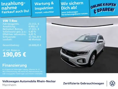 Second-hand VW T-Roc Life 116 CP (85 kW) 2023 Alb SUV