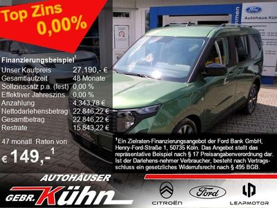 Neu Ford Tourneo Courier Titanium 125 PS (91 kW) 2026 Bursting green metallic Van / Kleinbus