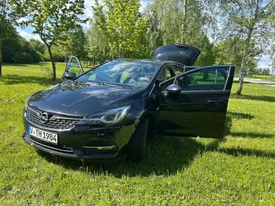 Brugt Opel Astra Elegance 122 HK (89 kW) 2021 Sort Stationcar