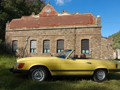 Gebraucht Mercedes SL450 179 PS (131 kW) 1975 Gelb Cabrio