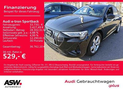 Usata Audi e-tron Sportback S-Line 300 kW (408 CV) 2022 Nero SUV