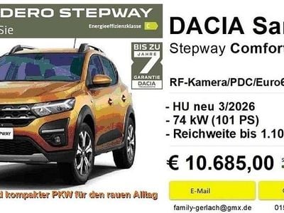 Gebraucht Dacia Sandero Comfort 101 PS (74 kW) 2021 Orange Limousine