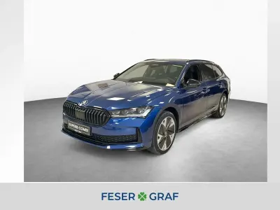Neu Skoda Superb SportLine 193 PS (141 kW) 2026 Atlantikblau metallic Kombi