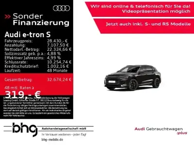 Gebraucht Audi e-tron S-Line 230 kW (313 PS) 2022 Schwarz SUV