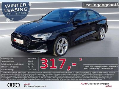 Mythosschwarz metallic Gebraucht 2025 Audi A3 Advanced Plus Limousine | 33.950 € (Guter Preis)