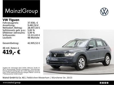 Grau Gebraucht 2022 VW Tiguan SUV | 37.930 € (Teuer)