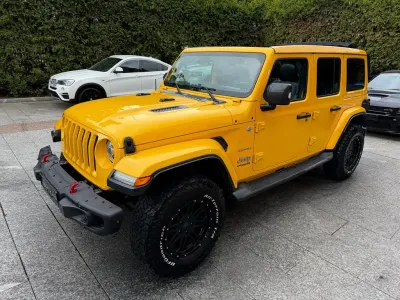 Gebraucht Jeep Wrangler Unlimited Sahara 200 PS (147 kW) 2019 Gelb SUV