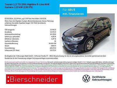 Schwarz Gebraucht 2024 VW Touran Highline Van / Kleinbus | 34.950 € (Fairer Preis)