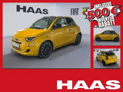Neu Fiat 500 La Prima 65 PS (47 kW) 2026 Gelb Cabrio