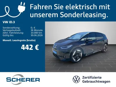Gebraucht VW ID.3 GTX 239 kW (326 PS) 2025 Grenadillschwarz metallic schw Kleinwagen