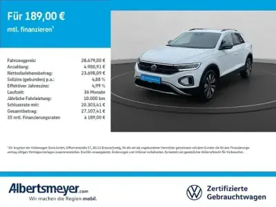 Usata VW T-Roc Goal 150 CV (110 kW) 2025 Bianco SUV