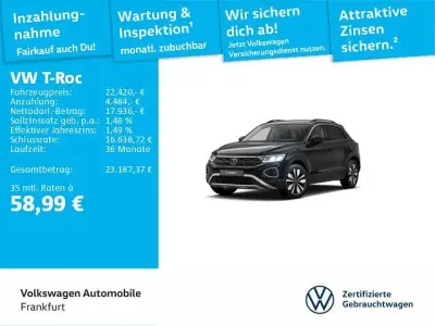 Gebraucht VW T-Roc Goal 116 PS (85 kW) 2025 Schwarz SUV