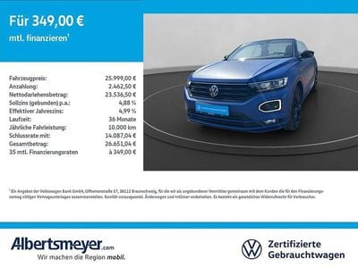 Occasion VW T-Roc Cabriolet R-line Edition 150 PK (110 kW) 2021 Blauw Cabriolet