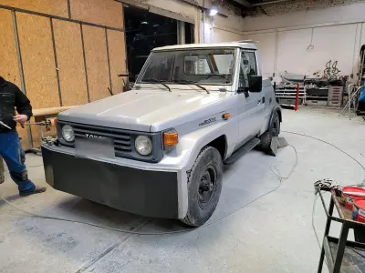 Gebraucht Toyota Land Cruiser 90 PS (66 kW) 1990 Silber SUV