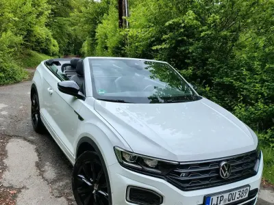 Gebraucht VW T-Roc Cabriolet R-line 150 PS (110 kW) 2021 Weiß Cabrio