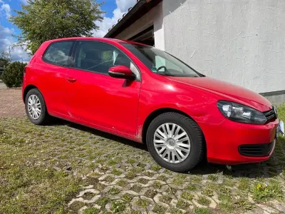 Brugt VW Golf VI Trendline 80 HK (58 kW) 2009 Rød Hatchback