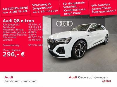 Gebraucht Audi Q8 e-tron S-Line 300 kW (408 PS) 2023 Weiß SUV