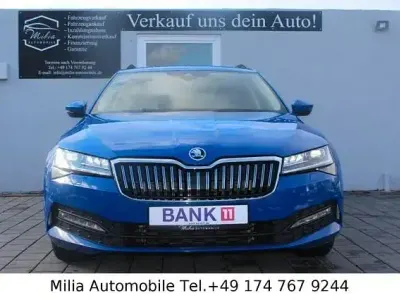 Second-hand Skoda Superb Ambition 150 CP (110 kW) 2021 Albastru Berlinǎ