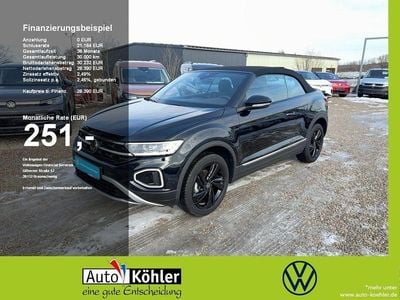 Gebraucht VW T-Roc Cabriolet Style 116 PS (85 kW) 2025 Deep black perleffekt Cabrio