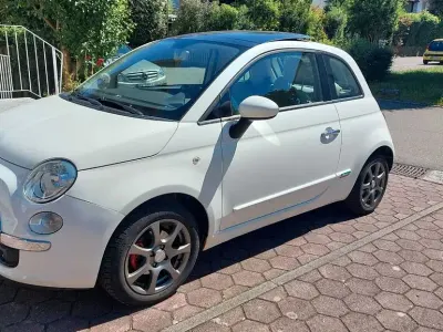 Gebraucht Fiat 500 Lounge 101 PS (74 kW) 2009 Weiß Cabrio
