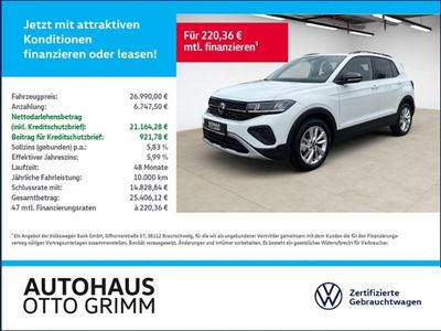 Gebraucht VW T-Cross Goal 116 PS (85 kW) 2025 Weiß SUV