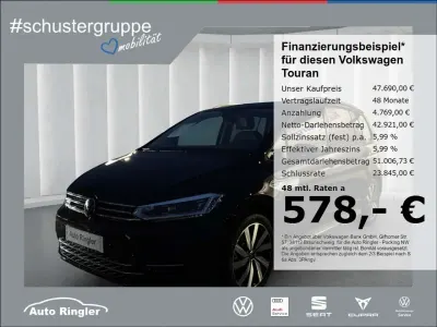 Neu VW Touran R-line 150 PS (110 kW) 2025 Schwarz Van / Kleinbus