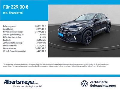 Usado VW T-Roc R-line 150 HP (110 kW) 2025 Preto SUV