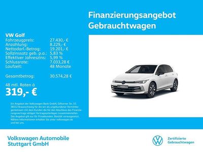 Gebraucht VW Golf VIII Goal 150 PS (110 kW) 2025 Oryxweiß perlmutteffekt Limousine