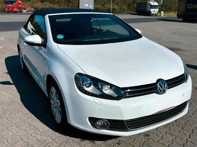 Brugt VW Golf Cabriolet Pure 105 HK (77 kW) 2013 Hvid Cabriolet