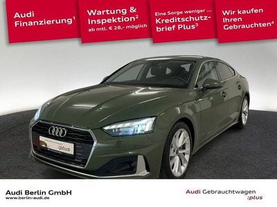 Gebraucht Audi A5 Sportback Advanced Plus 204 PS (150 kW) 2024 Distriktgrün metallic Kleinwagen