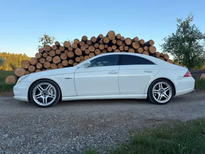 Brugt Mercedes CLS63 AMG AMG 514 HK (378 kW) 2008 Hvid Coupe