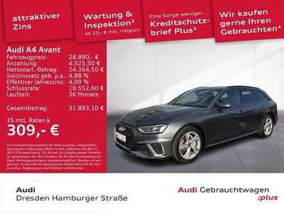 Gebraucht Audi A4 S-Line 204 PS (150 kW) 2022 Daytonagrau perleffekt Kombi