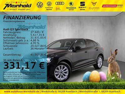 Gebraucht Audi Q3 S-Line 150 PS (110 kW) 2024 Mythosschwarz metallic SUV
