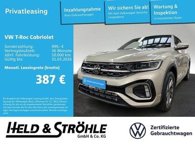 Gebraucht VW T-Roc Cabriolet R-line 150 PS (110 kW) 2025 Ivory silver metallic Cabrio