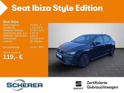 Gebraucht Seat Ibiza Style 116 PS (85 kW) 2024 Magnetic grau metallic (metallic) Kleinwagen