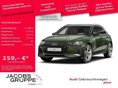 Distriktgrün metallic Gebraucht 2025 Audi A3 Advanced Plus Limousine | 32.620 € (Superpreis)