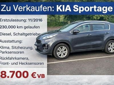 Gebraucht Kia Sportage DREAM-TEAM Edition 116 PS (85 kW) 2016 Grau SUV