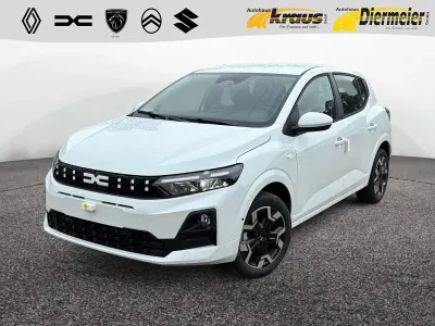 Uusi Dacia Sandero Journey 122 HP (89 kW) 2026 Valkoinen Sedan