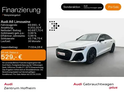 Neu Audi A6 Edition .1 367 PS (269 kW) 2025 Gletscherweiß metallic Limousine
