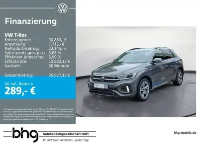 Gebraucht VW T-Roc R-line 150 PS (110 kW) 2025 Grau SUV