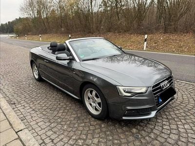 Second-hand Audi A5 Cabriolet S-Line 224 CP (164 kW) 2014 Gri Cabrio