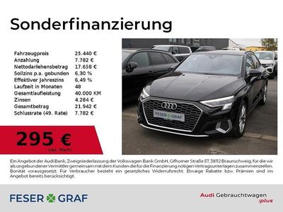 Brillantschwarz Gebraucht 2024 Audi A3 Advanced Plus Limousine | 25.440 € (Fairer Preis)