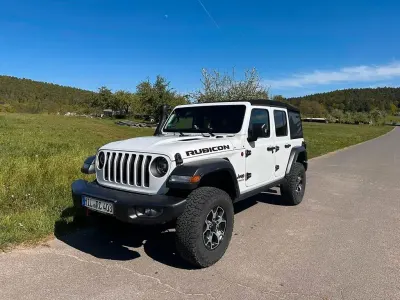 Gebraucht Jeep Wrangler Unlimited Rubicon 272 PS (200 kW) 2020 Weiß SUV