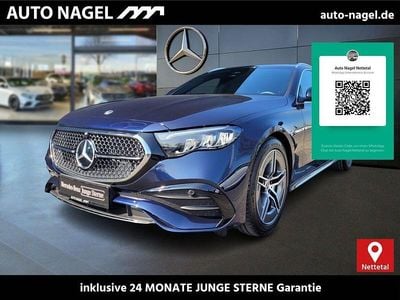 Lack nautikblau Gebraucht 2023 Mercedes E220 AMG Kombi | 43.998 € (Superpreis)