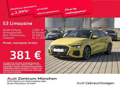 Pythongelb metallic Gebraucht 2024 Audi S3 Sport Limousine | 38.447 € (Guter Preis)