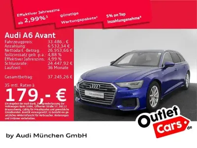 Gebraucht Audi A6 S-Line 204 PS (150 kW) 2023 Ultrablau metallic Kombi