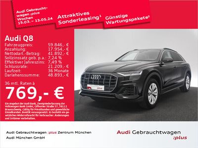 gebraucht Audi Q8 55 TFSI qu. tiptr. LED/ACC/Luftfed/Kamera