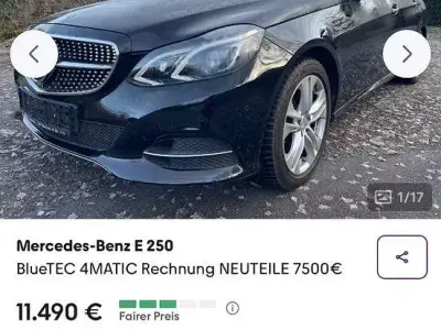 Gebraucht Mercedes E250 Avantgarde 204 PS (150 kW) 2015 Schwarz Kombi