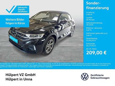Gebraucht VW T-Roc Cabriolet R-line 150 PS (110 kW) 2025 Deep black perleffekt Cabrio