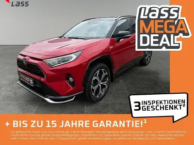 Gebraucht Toyota RAV4 Hybrid Style 306 PS (225 kW) 2021 Karminarot metallic / dach schwarz SUV